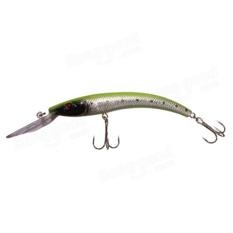 Basové Rybářské Návnady Potápění Crankbaits Minnow Treble Hooks 15.5 cm