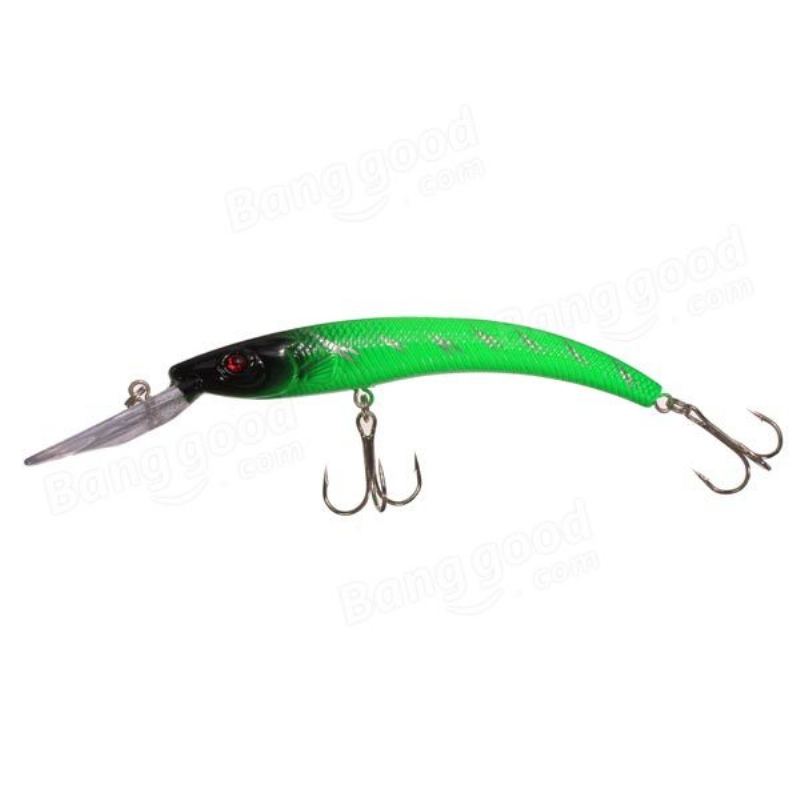 Basové Rybářské Návnady Potápění Crankbaits Minnow Treble Hooks 15.5 cm