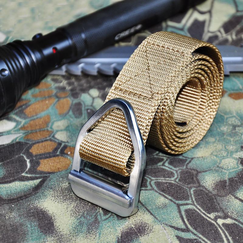 D3s 120 cm Bez Průrazu D Přezka Heavy Duty Tactical Belt Max Nosnost 500 Kg Pro Kemping Lov Horolezectví