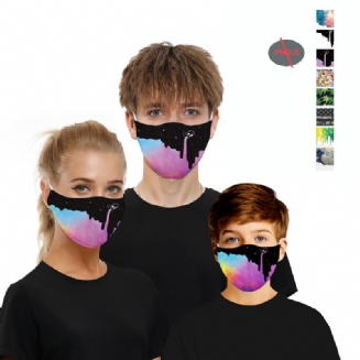 Ink/digital Series-double Chip Anti Pm2.5 Prachotěsná Obličejová Maska Prodyšná Ochranná Větruodolná Pro Outdoorové Sporty Cyklistika Horolezectví