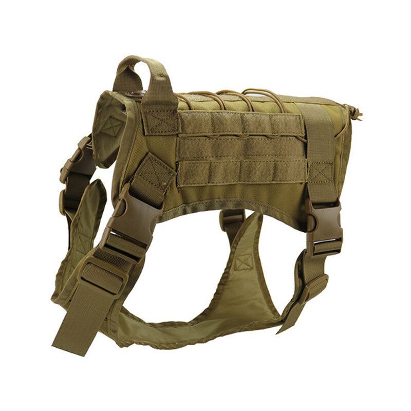 Lovecký Pes Vojenská Maskovací Taktická Vesta Oblečení Pro Psy Outdoorový Výcvik Molle Postroj Pro Psa