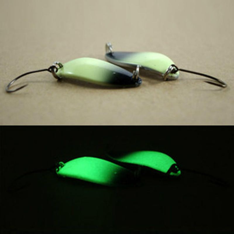 Návnada S Flitry Luminous Single Hack Spoon Metal Fishing Lure