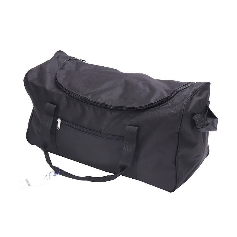 Nepromokavá Černá Oxford Látková Taška S Velkou Kapacitou Skládací Batoh Outdoor Sports Fitness Yoga Handbags