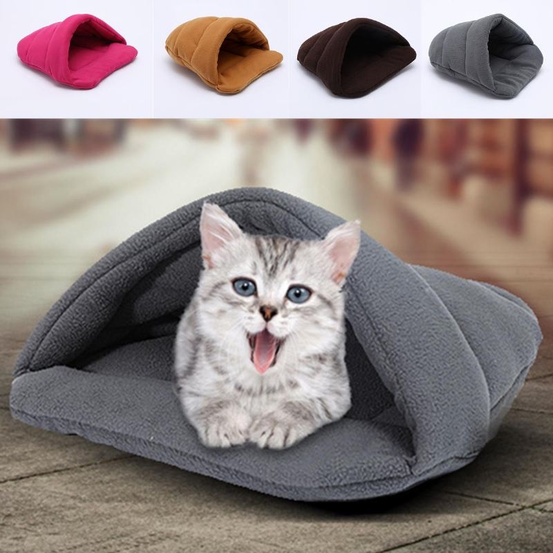 Pet Cat Pes House Chovatelská Stanice Puppy Cave Spací Postel Super Soft Mat Pad Warm Nest