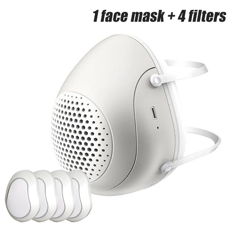 Pm2.5 Anti-haze Elektrická Maska Na Obličej Prachotěsná Unisex Na Čištění Vzduchu Náhradní Filtry Masky