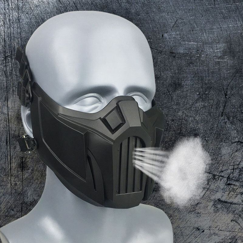 Protiprachová Prodyšná Cs Maska Bezpečnostní Ochranná Taktická Poloobličejová Nastavitelné Elastické Obvazové Masky