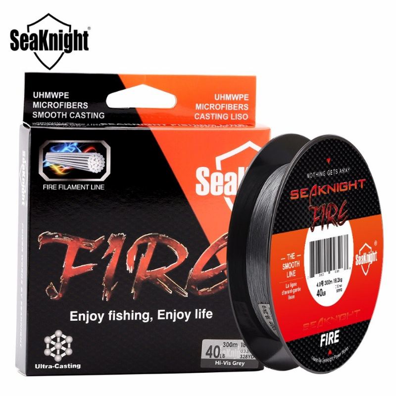 Seaknight Fire Rybářský Vlasec 300m Filament Smooth Super Pe Plovoucí