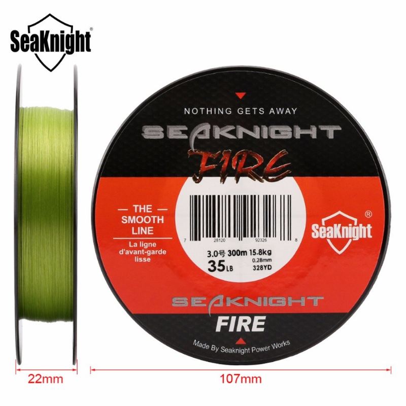 Seaknight Fire Rybářský Vlasec 300m Filament Smooth Super Pe Plovoucí