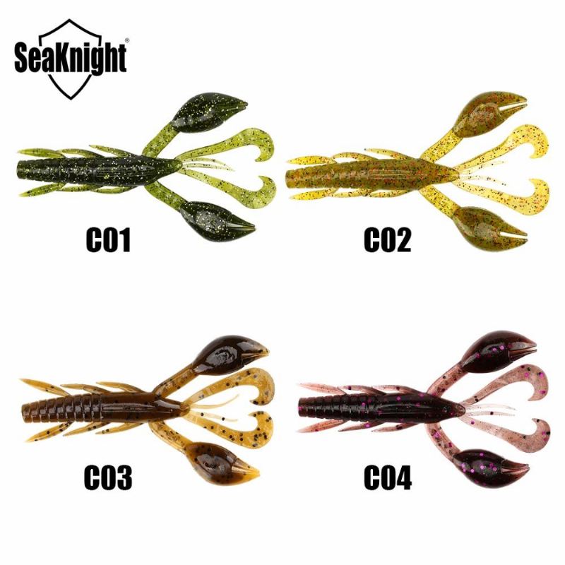 Seaknight Sl019 6ks 10g 101.5mm/4'' Měkká Rybářská Návnada Worm Swinging Tail