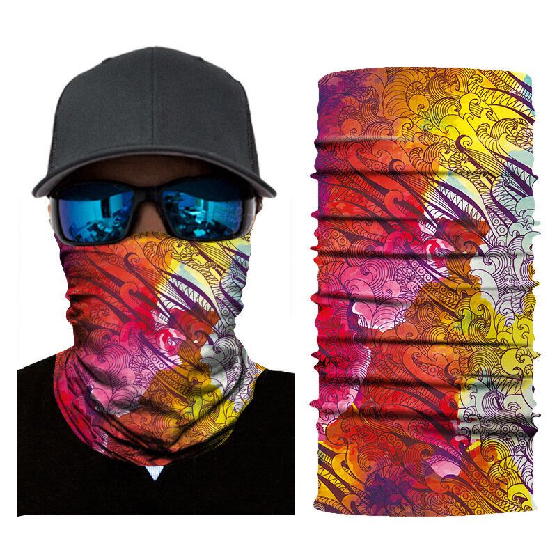 Styl 3d Digitální Olejomalby Letní Uv Ochranná Maska Na Obličej Proti Znečištění Ovzduší Šátek Na Opakovaně Použitelný Na Krk Pro Sport Venkovní Rybaření Cyklistika
