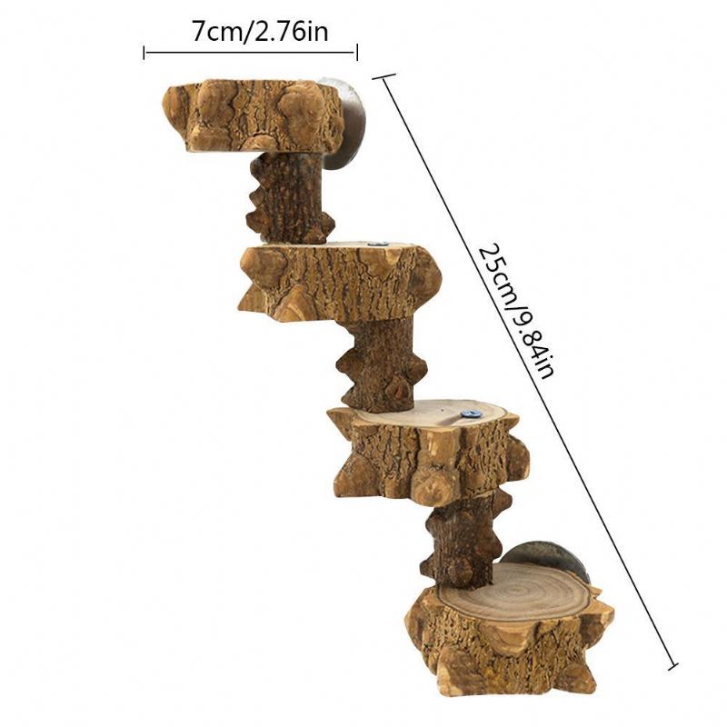 Pták Stojící Dřevěné Schody Papoušek Šplhací Hračka Pro Ptáky Klec