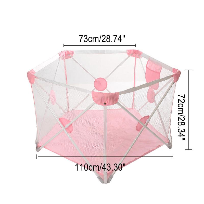 110*72*73 cm Dětská Ohrádka Bezpečnostní Zábrana Pro Děti 0-6y Novorozenci Hrací Stan Pro Kojence Dekorace