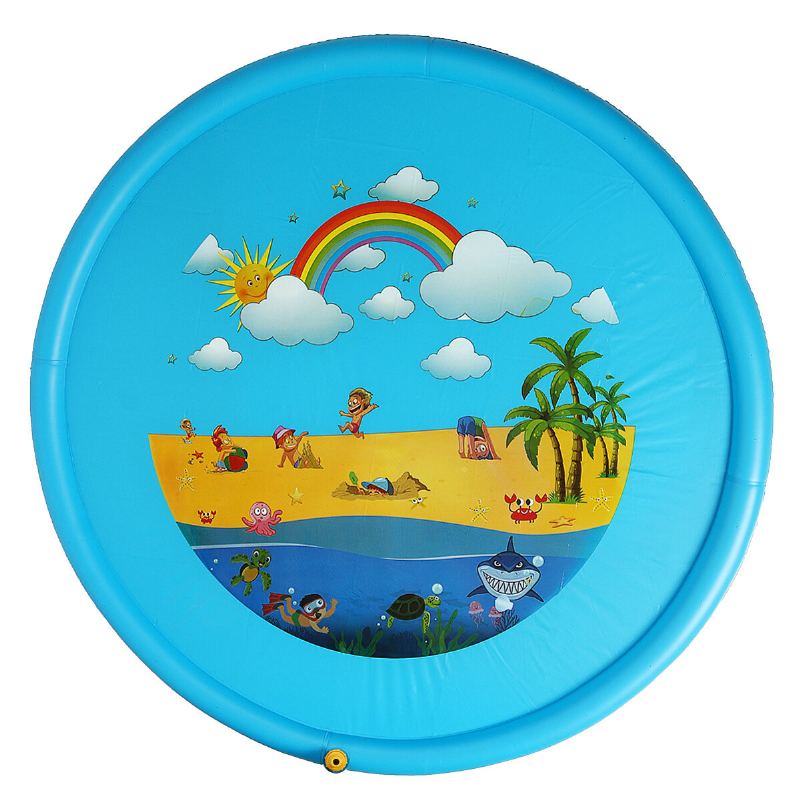 170cm Zahradní Vodní Rozprašovací Podložka Dětský Zavlažovač Splash Play Mat Summer Toys