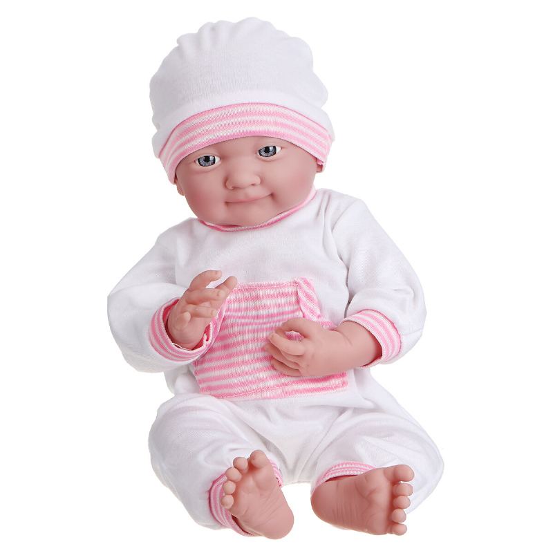 39x18cm Baby Dolls Handmade Design Látkové Tělo Pva Alive Hračky Pro Panenky Pro Děti Vánoční Dívky