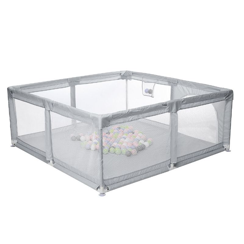 Bioby 1.5x1.5m Nábytek Pro Dětské Hřiště Dětská Ohrádka Zábrany Na Postel Bezpečnostní Modulární Skládací Baby Park Postýlka Příslušenství K Bazénu S Míčem