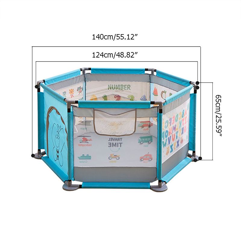 Dětská Ohrádka 65 cm Přenosná Velká Hřiště Pro Vnitřní A Venkovní Dětské Aktivity Se Síťovinou A Učebním Vzorem Dětský Plot Pro Kojence A Batolata