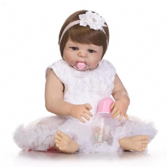 Npk 22palcová Panenka Reborn Baby Doll Realistická Holčičí Vinyl Hrací Domeček