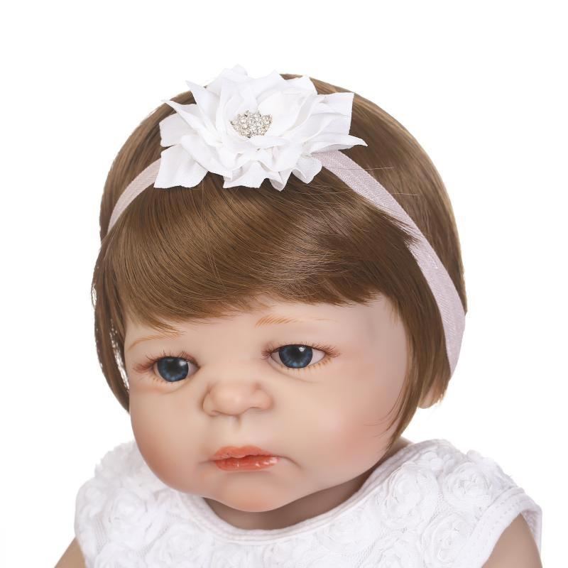 Npk 22palcová Panenka Reborn Baby Doll Realistická Holčičí Vinyl Hrací Domeček