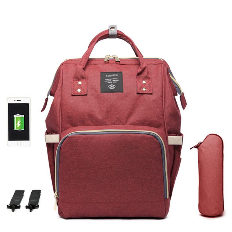 Vodotěsné Tašky Na Dětské Plenky Tote Mummy Travel Usb Port Backpack