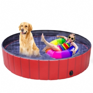 160 cm Skládací Bazének S Vaničkou Pro Domácí Mazlíčky Pro Psy Pro Koupací Vanička Dětský Pro Psy Kočky A Děti