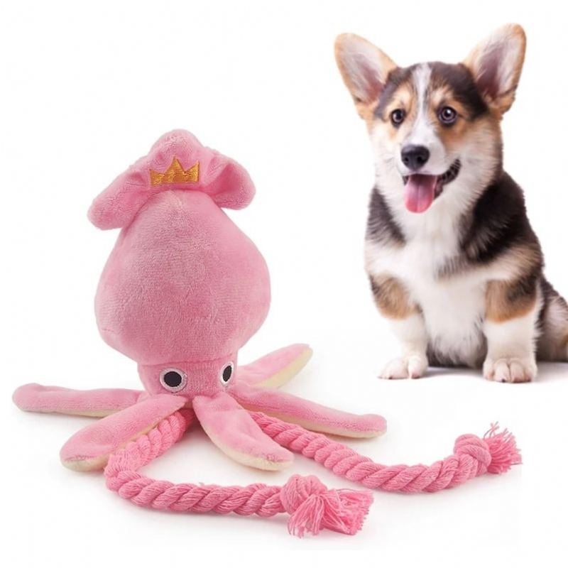 Domácí Mazlíčci Roztomilý Chobotnice Pes Žvýkací Pískací Hračka