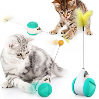 Hračka Pro Kočky 360° Sklenice Samootáčecí S Míčkem Catnip Zajímavá Interaktivní Pro Štěně A Psa