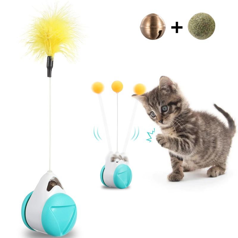 Hračka Pro Kočky 360° Sklenice Samootáčecí S Míčkem Catnip Zajímavá Interaktivní Pro Štěně A Psa