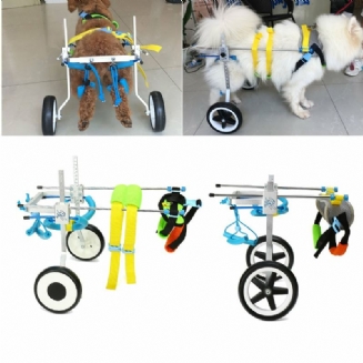 Invalidní Vozík Pro Psy Pro Hendikepované Malé Kočky Koloběžka Běh Chůze Skládací Křeslo Pro Invalidy Paralýza Pro Štěňata Podpora Nohou Nerezová Ocel
