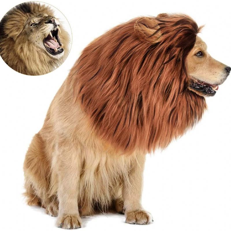 Lví Hříva Pro Psy Vtipný Kostým Zvířátka S Realistickou Lví Parukou