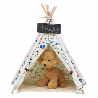 Pet Dog House Omyvatelný Stan Puppy Cat Indoor Outdoor Home Play Teepee Pet Bed