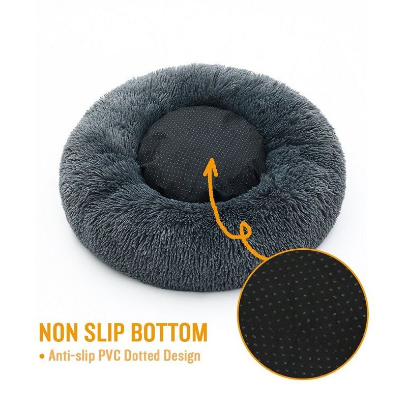 Pet Donut Bed Ultra Měkký Protiskluzový Polštář Který Lze Prát V Pračce