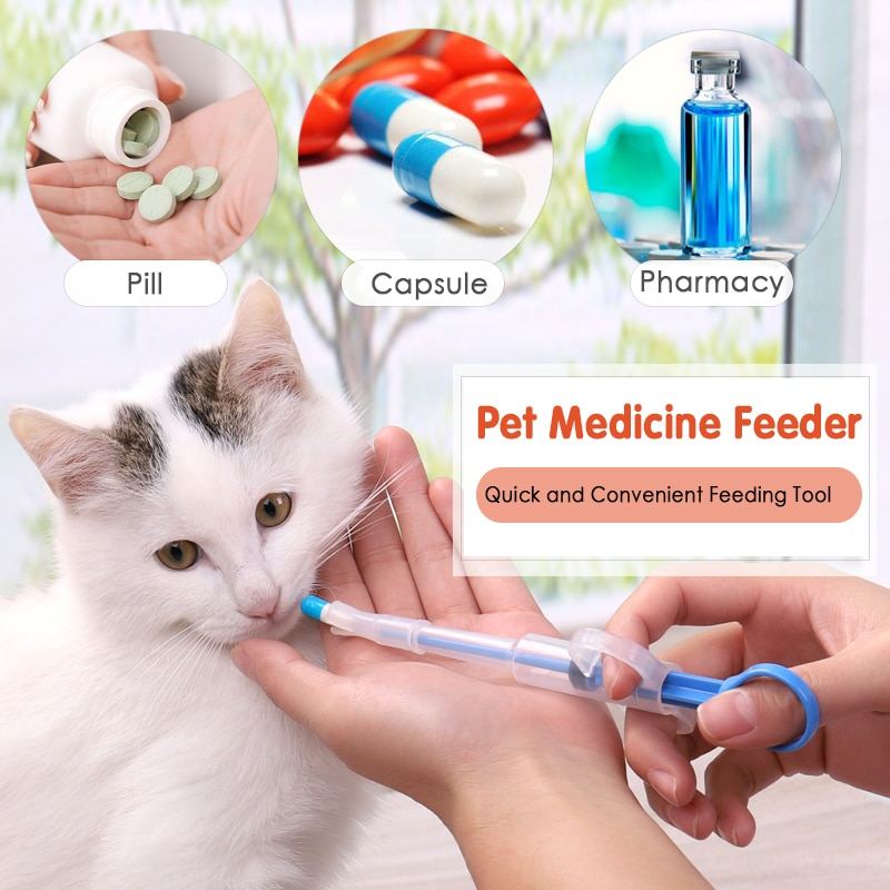 Pet Medicine Stříkačka Vodní Tableta Pill Pistole Dávkovač