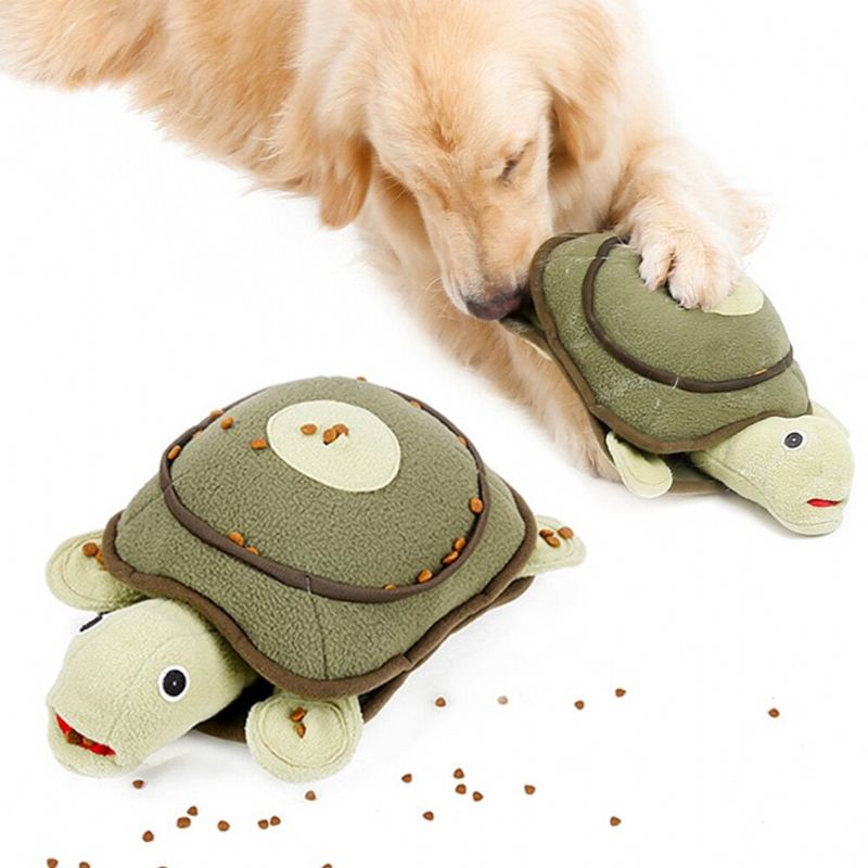 Pets Squeaky Sniffing Turtle Tréninková Hračka Pro Kočky A Psy S Pomalým Krmením