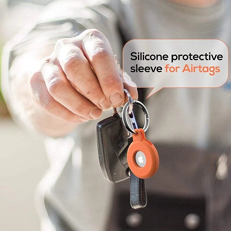 Pro Apple Airtags Ochranný Návlek Z Tekutého Silikonu Pro Locator Tracker Keychain Proti Ztrátě Zařízení Pro