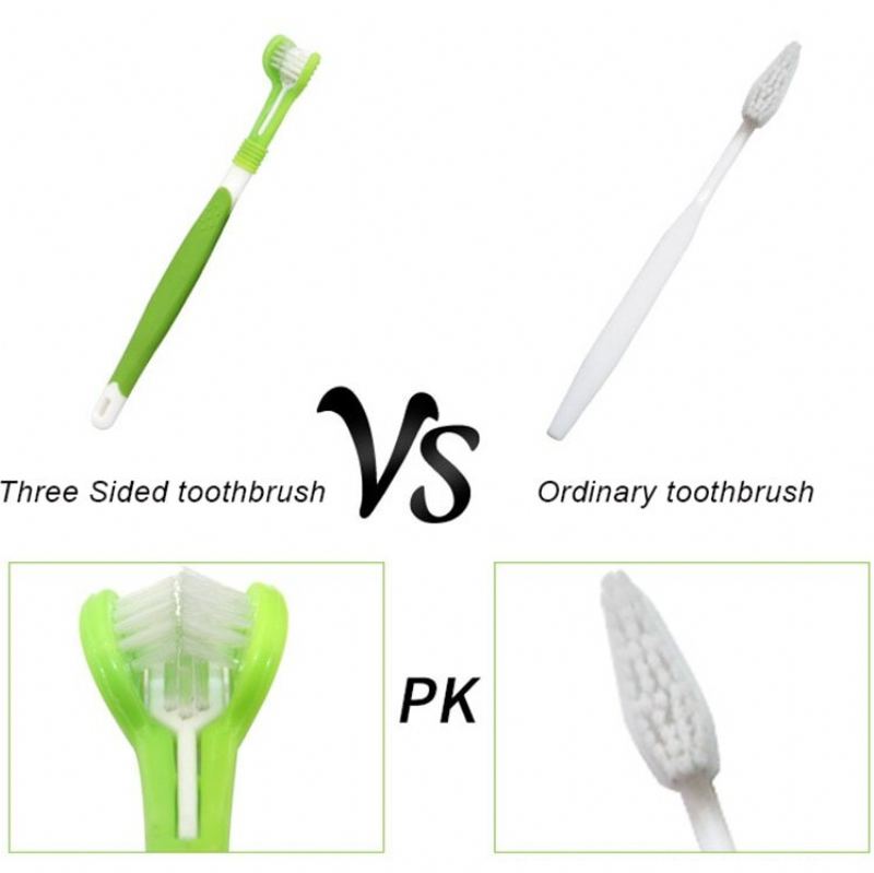 Třístranný Zubní Kartáček Pro Psy Bad Breath Tartar