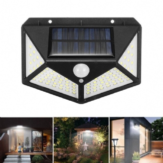 100 Led 800lm Vodotěsné Nástěnné Světlo Solární Napájení 3 Režimy 120° Úhel Snímání Pir Camping Light