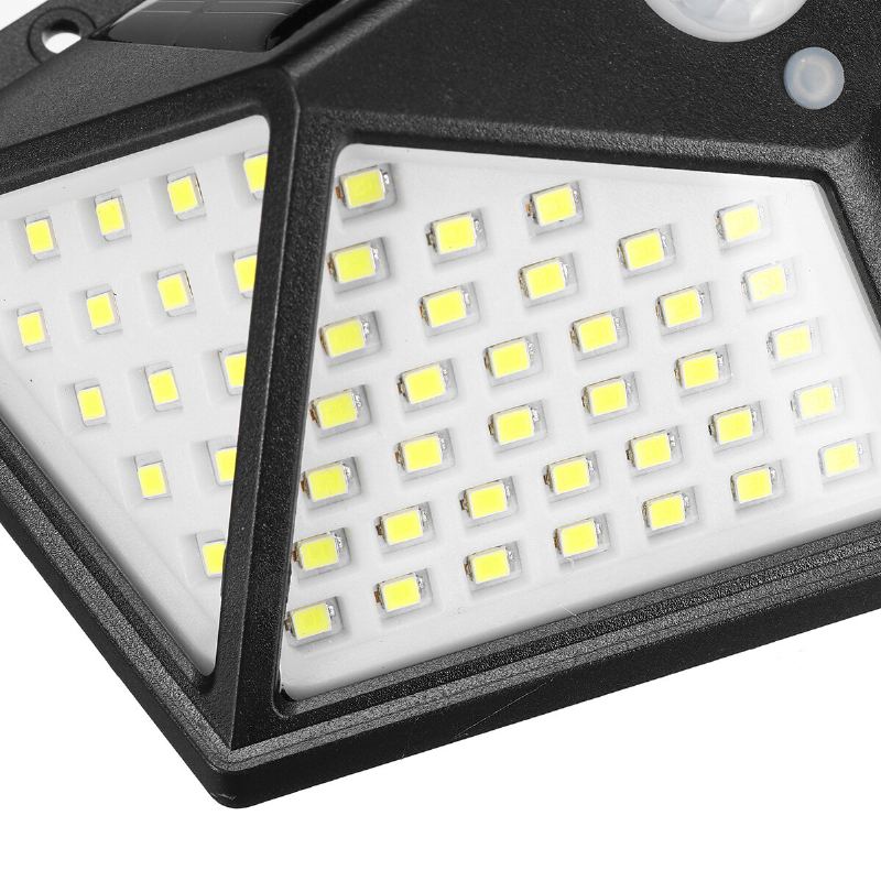 100 Led 800lm Vodotěsné Nástěnné Světlo Solární Napájení 3 Režimy 120° Úhel Snímání Pir Camping Light