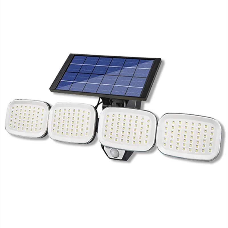 1200mah Solární Nástěnné Světlo Inteligentní Lidského Senzoru Super Jasné Vodotěsné Venkovní Osvětlení Zahradního Kempu