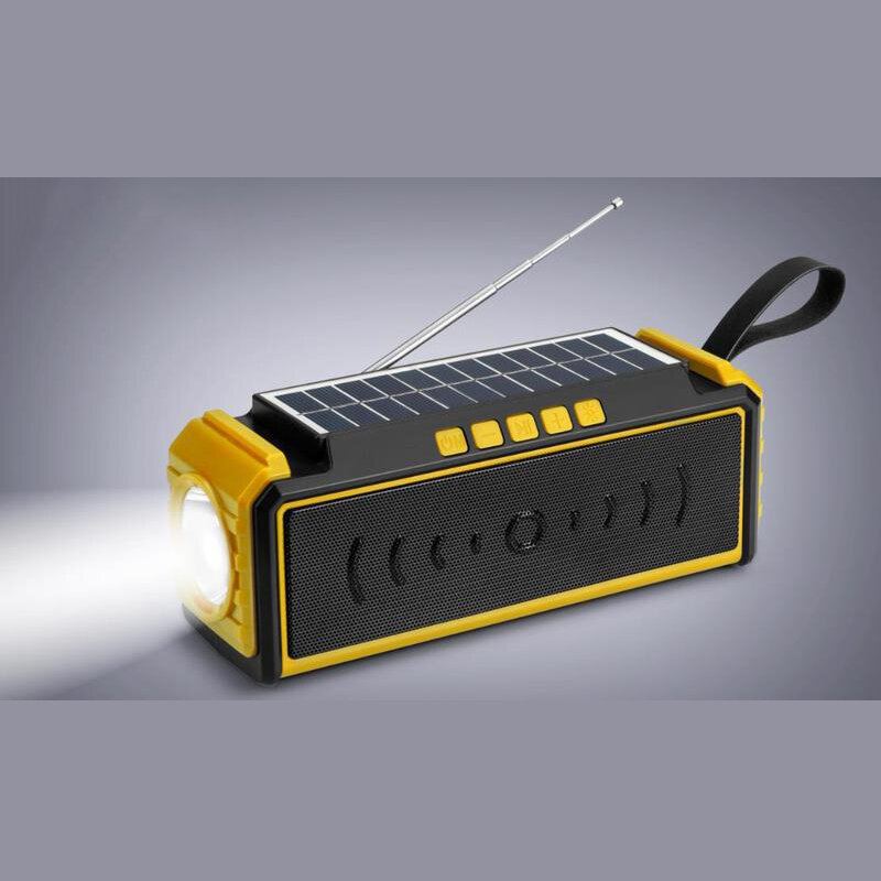 1200mah Venkovní Kempingové Světlo Multifunkční 580g Solární Nabíjení Bezdrátové Bluetooth Reproduktorové Karty Rádio S Anténou