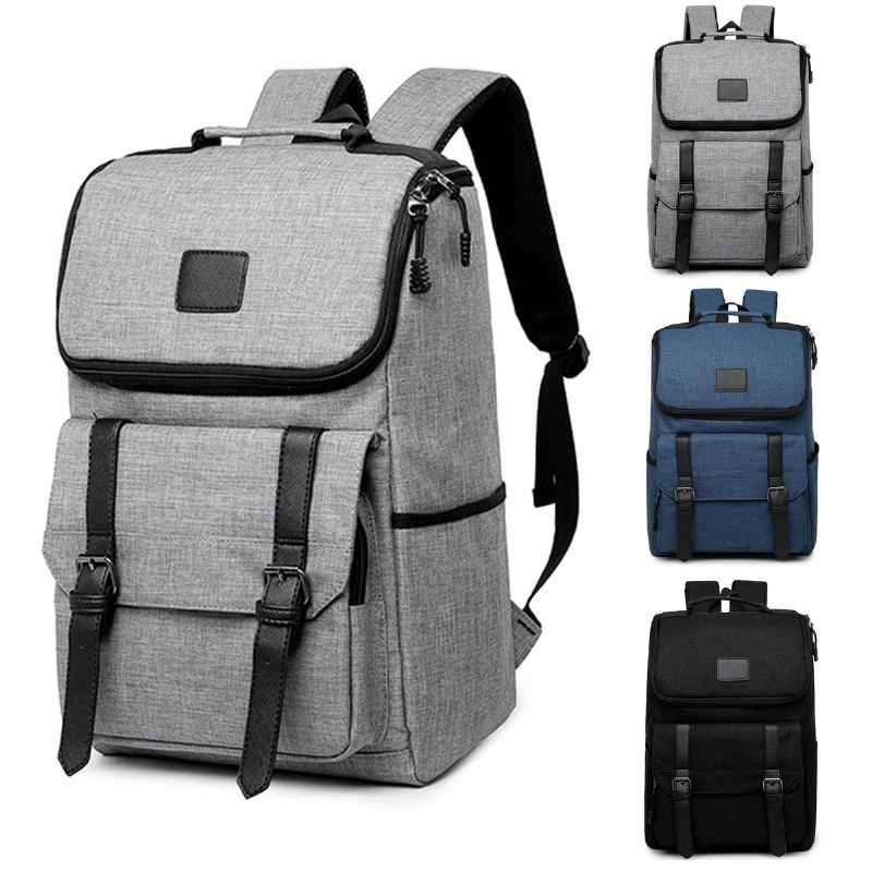 16palcový Batoh Na Notebook Oxford Satchel Rucksack Student Školní Taška Camping Cestování Ženy Muži