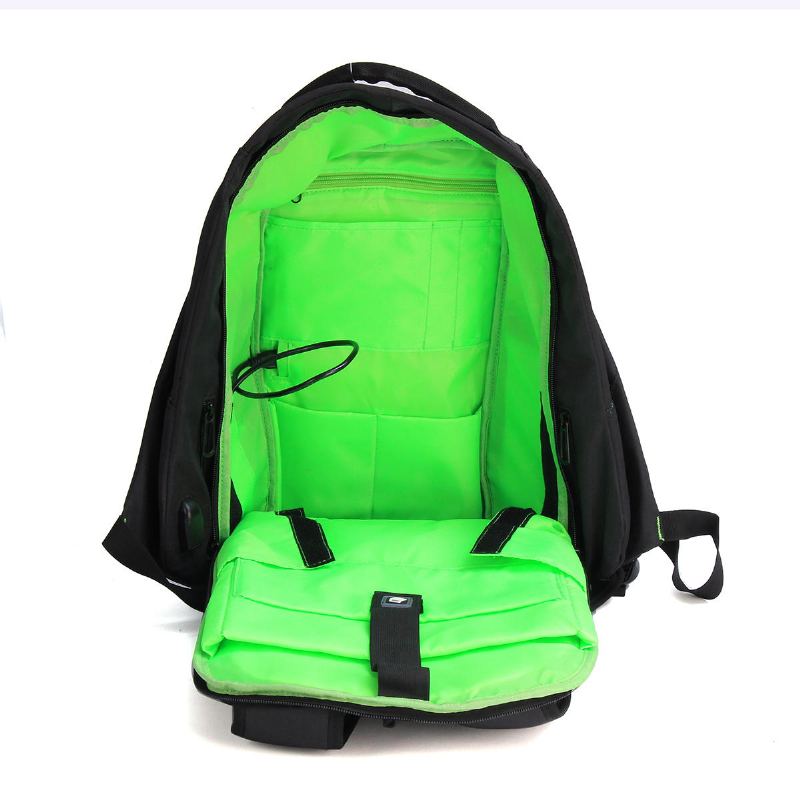 16palcový Vodotěsný Batoh Se Solárním Panelem Na Notebook Usb Nabíječka Outdoor Travel Camping Bags