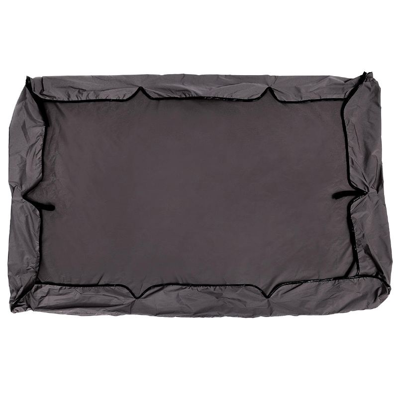 195 X 125 cm Swing Seat Top Cover Náhradní Stříška Pro 2-3 Místa Venkovní Ochrana Proti Uv Záření Vodotěsný Dešťový Stan Sluneční Clona