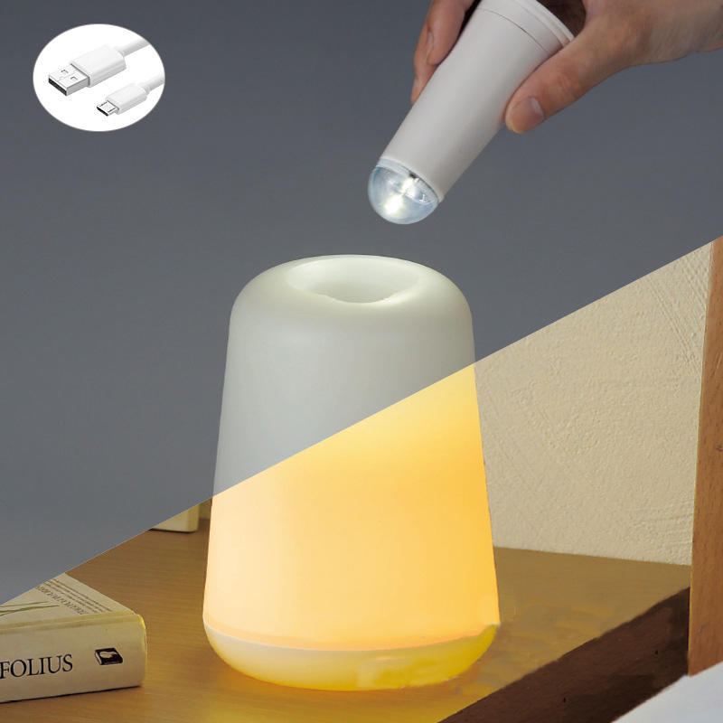 1w Usb Noční Světlo Lampa Plastová 60lm Camping Lamp Table Stůl Led Se Dvěma Režimy