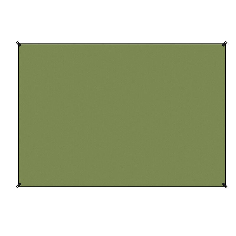 210d Oxford Fabric Army Green Přístřešek Pro Stan Odolný Proti Vlhkosti Skládací Plachta Houpací Síť Dešťová Sluneční Clona Pikniková Podložka Outdoor Camping Trave