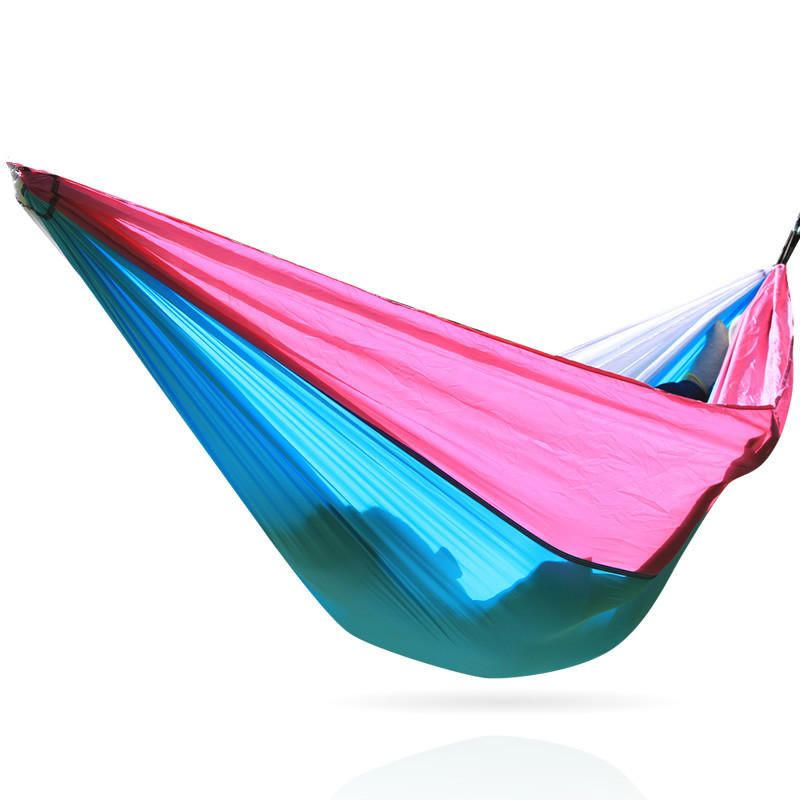 230x90cm 210t Nylonová Houpací Síť Camping Hammock Swing Přenosný Padák Pro Dospělé Venkovní Síť