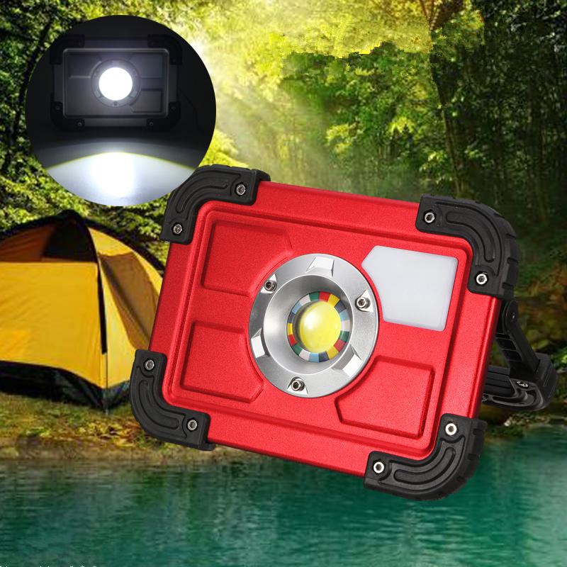 30w Cob 4režimová Led Přenosná Usb Dobíjecí Svítilna Bodové Světlo Turistika Camping Venkovní Pracovní