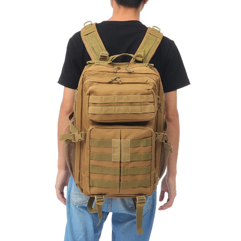 45l 900d Voděodolný Taktický Batoh Oxford Cloth Molle Military Outdoor Bag Cestování Camping Turistika Horolezecká Taška