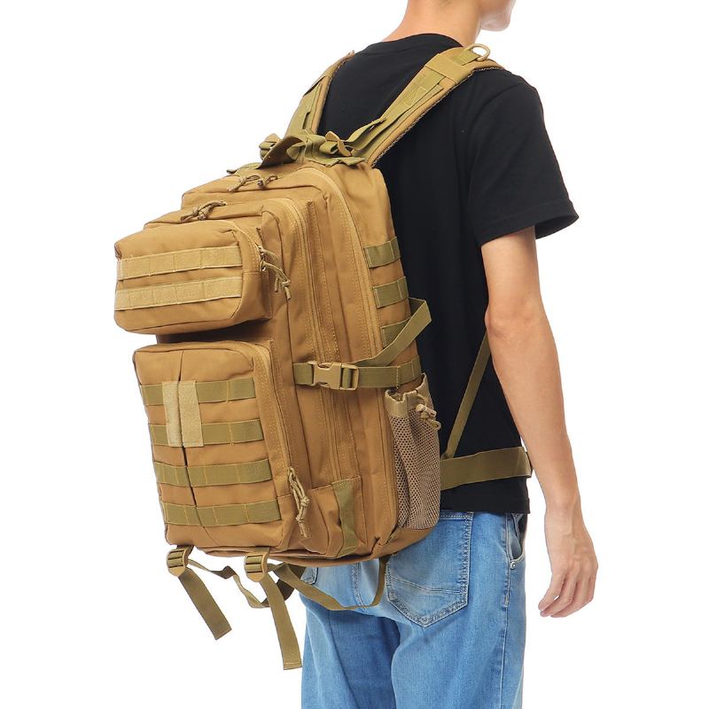 45l 900d Voděodolný Taktický Batoh Oxford Cloth Molle Military Outdoor Bag Cestování Camping Turistika Horolezecká Taška