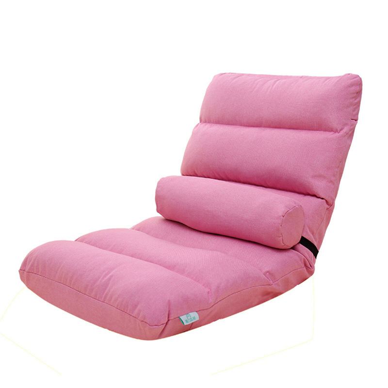 52x110cm Vícebarevná Skládací Líná Pohovka Nastavitelná Podlahová Židle Lehátko Sedadla S Polštářem