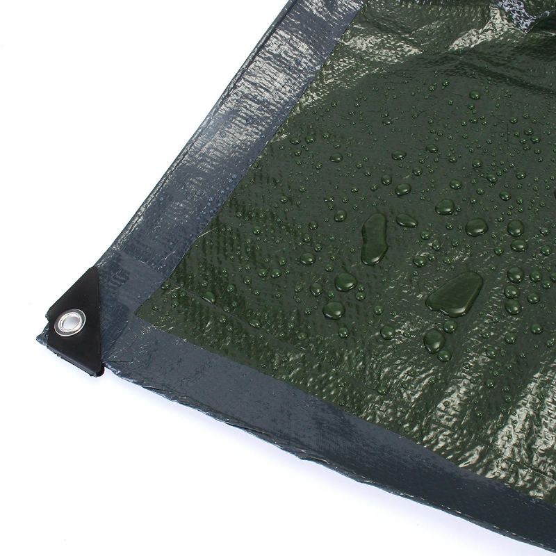 6x3.6 M 80gm Tarp Poly Tarpaulin Baldachýn Stan Sluneční Clona Krycí Plachta Vodotěsná Na Auto Čluny Tarpa